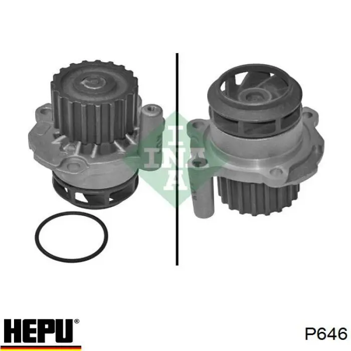 P646 Hepu Насос водяной