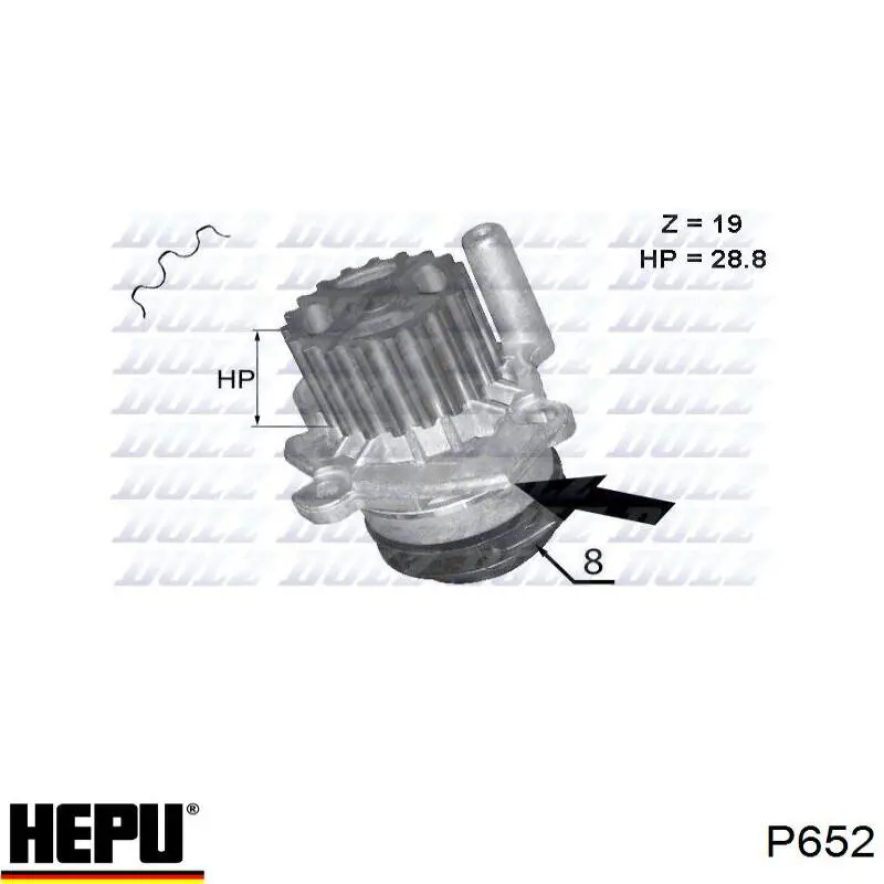 P652 Hepu Насос водяной