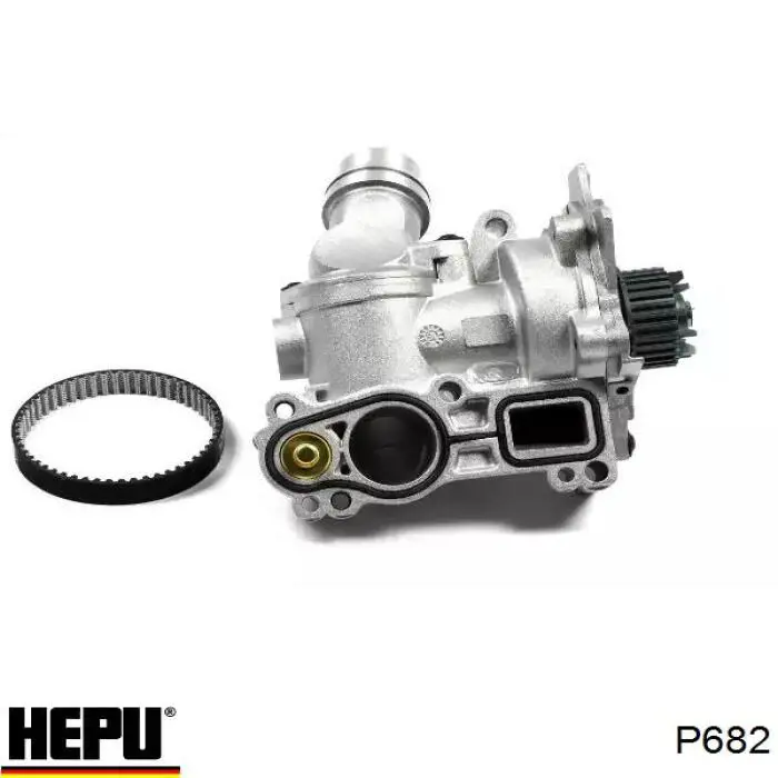 Купить P682 Hepu Помпа водяная (насос) охлаждения, в сборе с корпусом