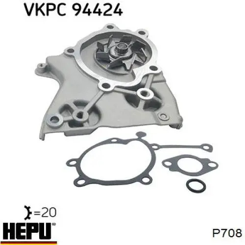 Купить P708 Hepu Насос охлаждения