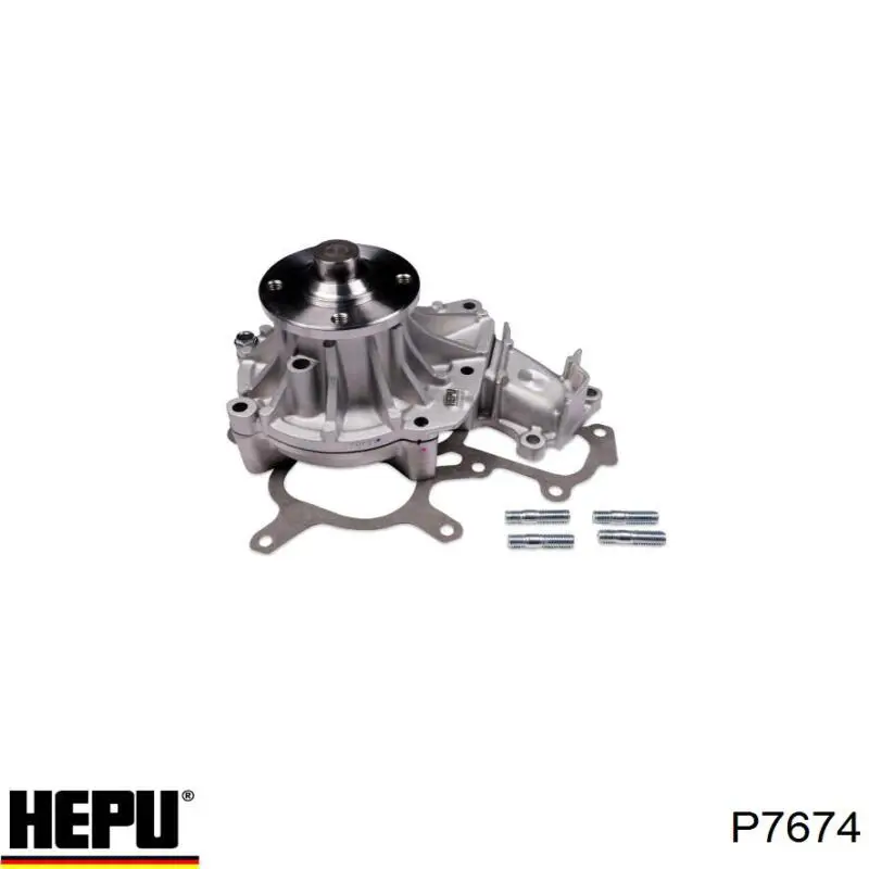 P7674 Hepu помпа водяная (насос охлаждения, в сборе с корпусом)