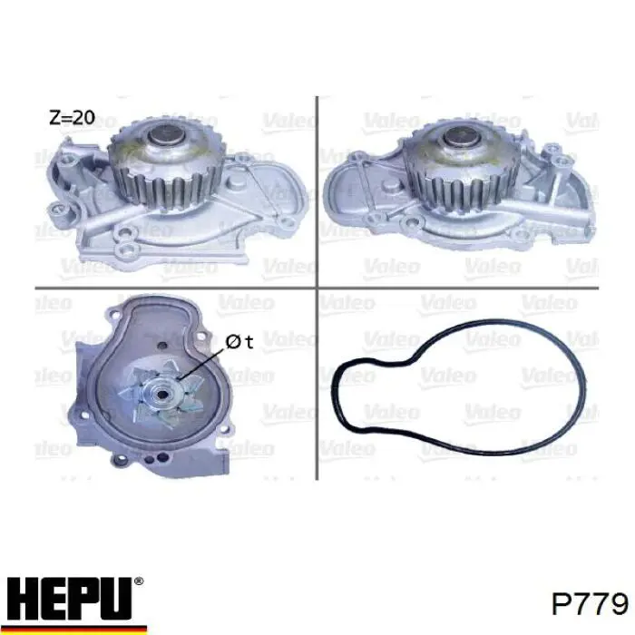 Водяной насос Hepu P779