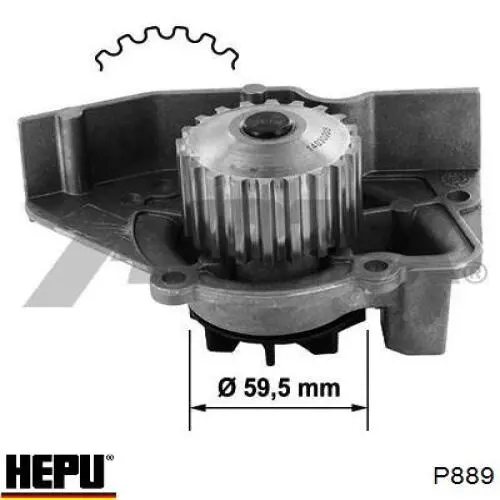 Купить P889 Hepu Насос охлаждения