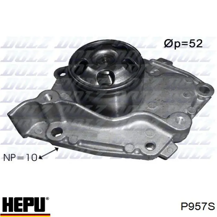 Водяной насос Hepu P957S
