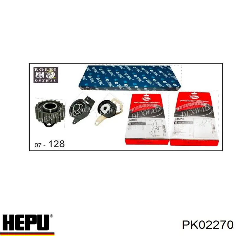 ГРМ ремни, комплект Hepu PK02270 цена, от 168.61 USD