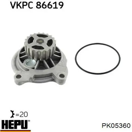 Комплект ГРМ PK05360 Hepu