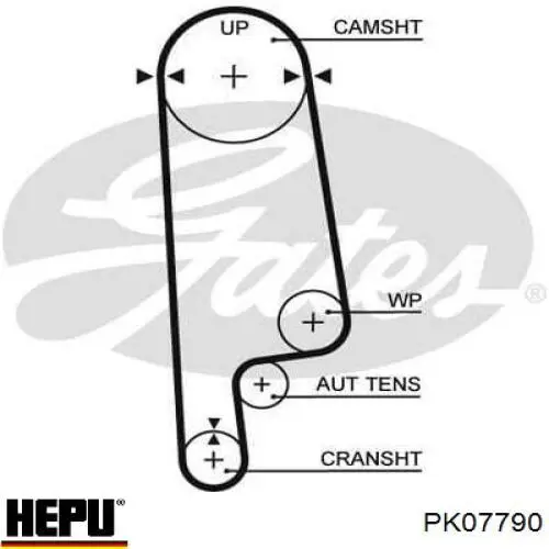 Комплект ГРМ CT1001WP2PRO Continental/Siemens