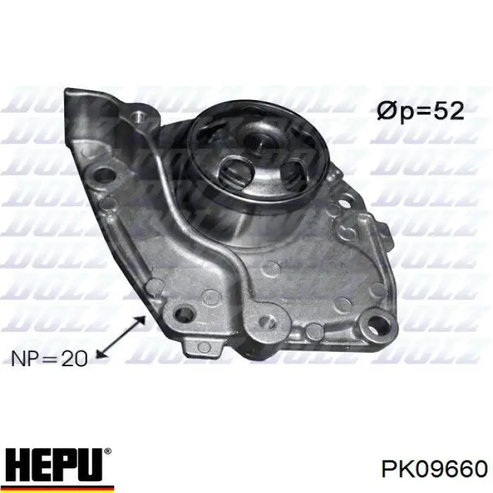 Комплект ГРМ PK09660 Hepu