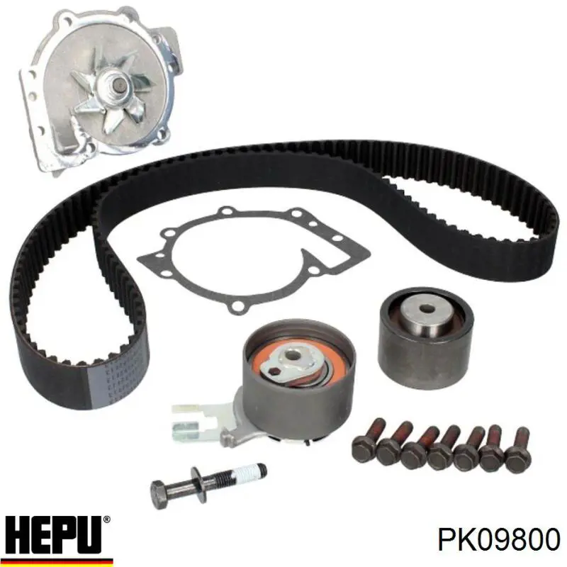 ГРМ ремни, комплект Hepu PK09800 цена, от 136.91 USD