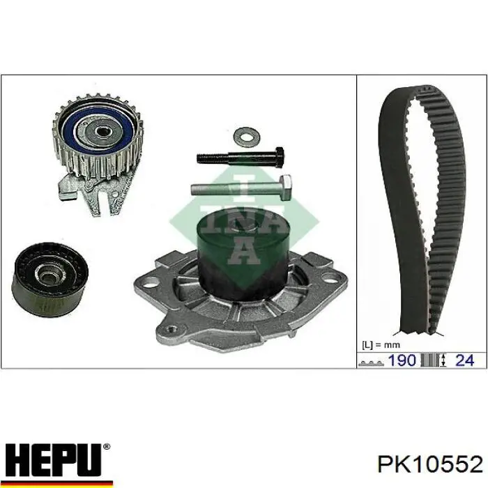 Комплект ГРМ PK10552 Hepu