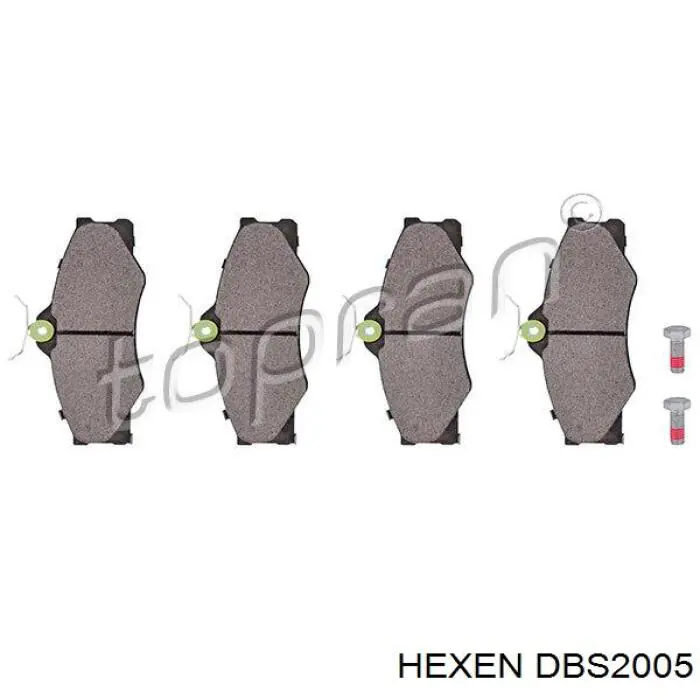 DBS2005 Hexen колодки тормозные передние дисковые