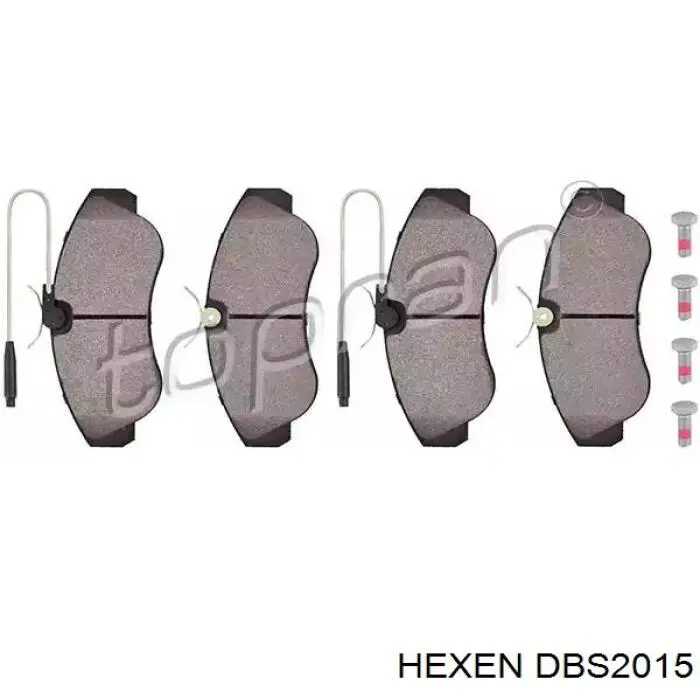 DBS2015 Hexen передние тормозные колодки