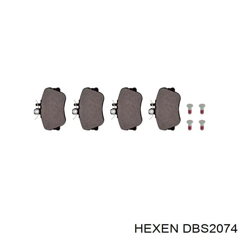 Колодки Hexen DBS2074 цена, от 22.80 USD