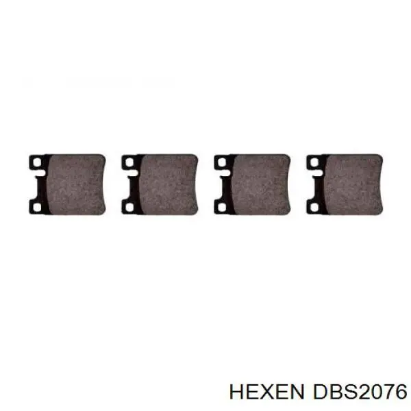 DBS2076 Hexen колодки тормозные задние дисковые