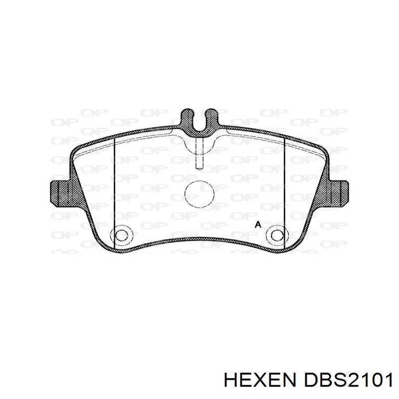 Колодки Hexen DBS2101 цена, от 18.80 USD