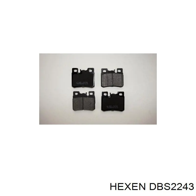 DBS2243 Hexen колодки тормозные задние дисковые