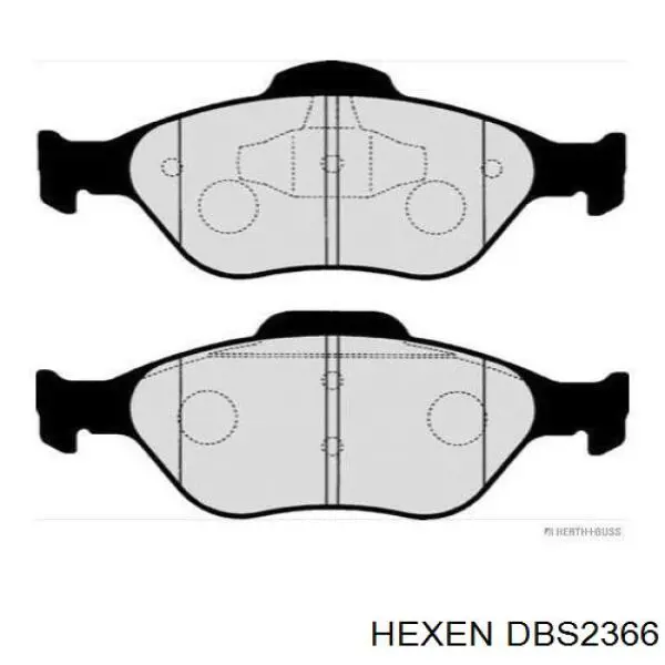 Купить DBS2366 Hexen Колодки тормозные