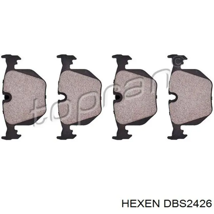 DBS2426 Hexen Колодки тормозные дисковые комплект