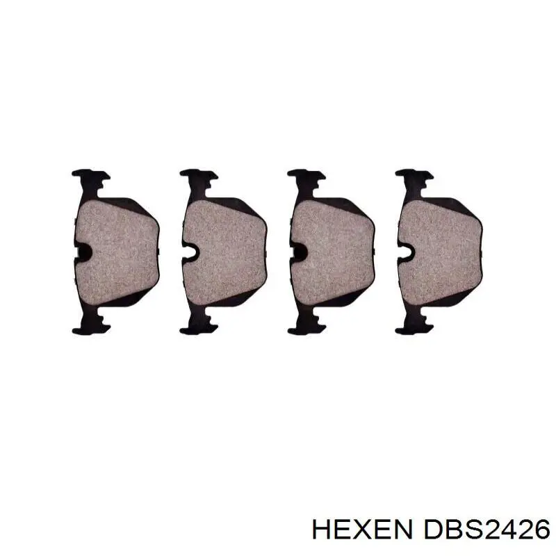 Колодки дисковые  Hexen DBS2426 цена, от 33.39 USD