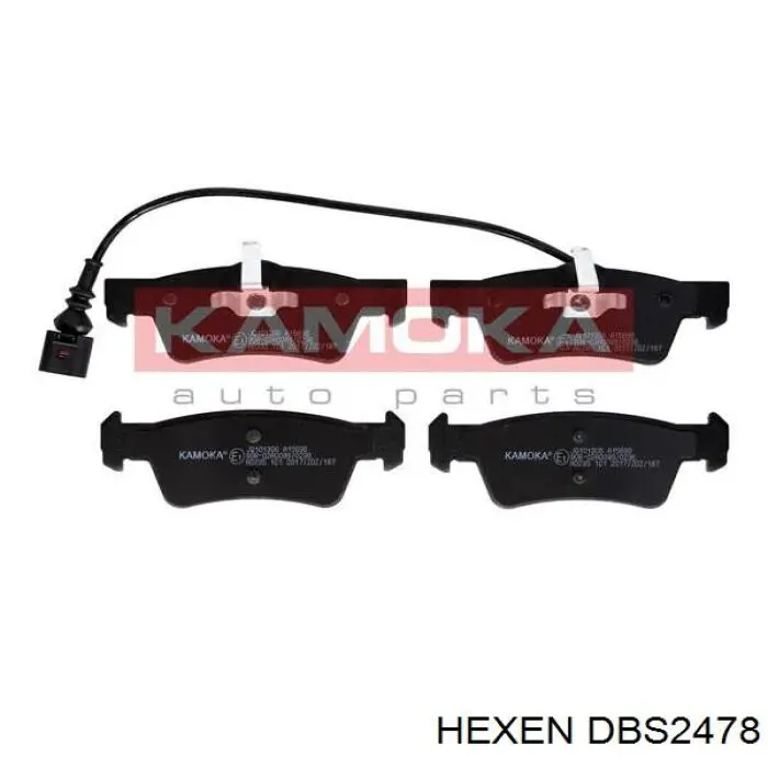 DBS2478 Hexen колодки тормозные задние дисковые