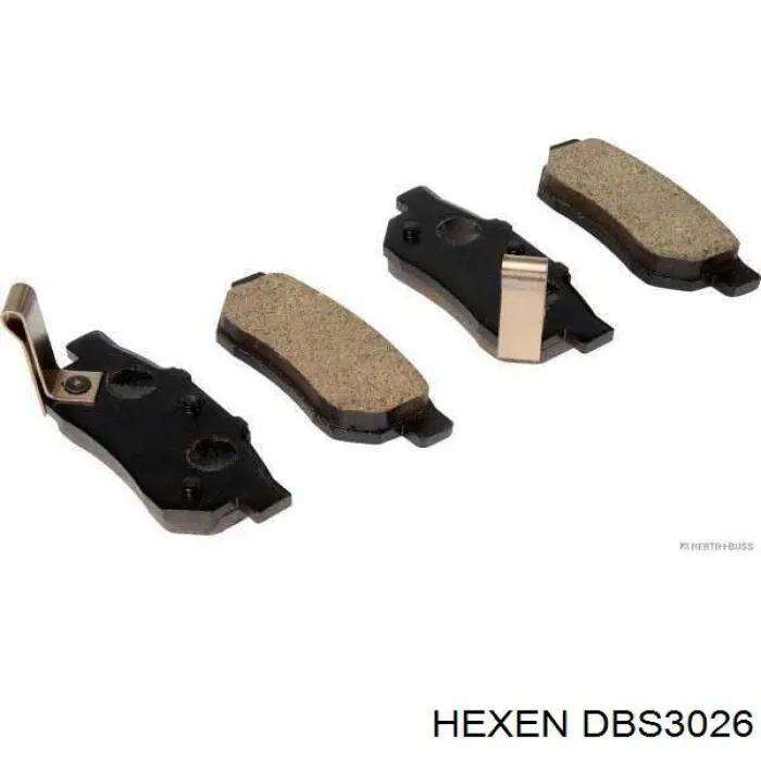 DBS3026 Hexen колодки тормозные задние дисковые