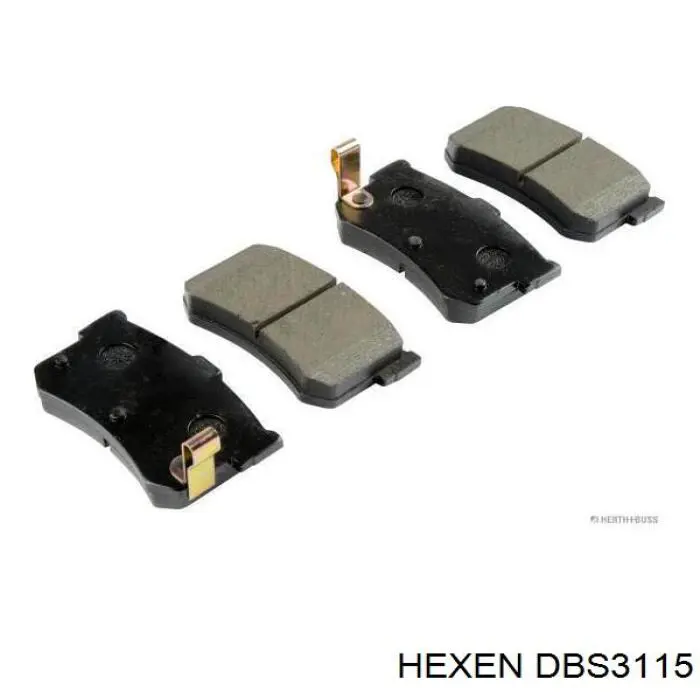 Задние тормозные колодки DBS3115 Hexen