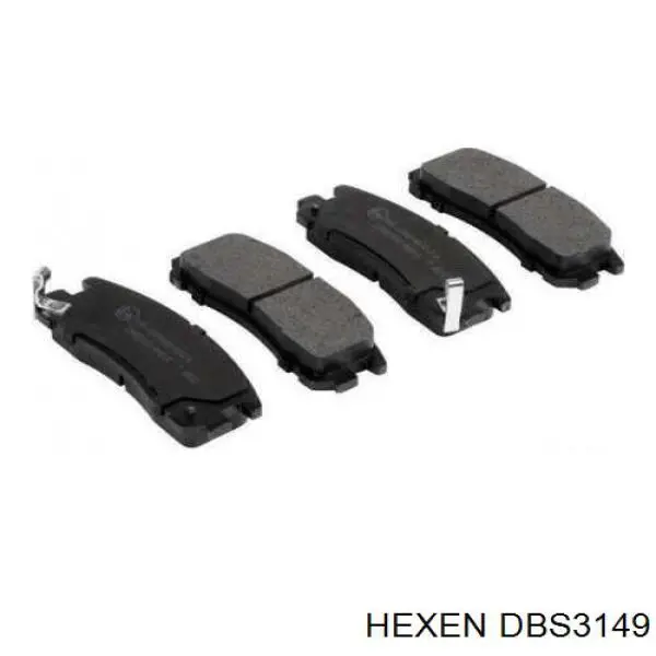 DBS3149 Hexen задние тормозные колодки