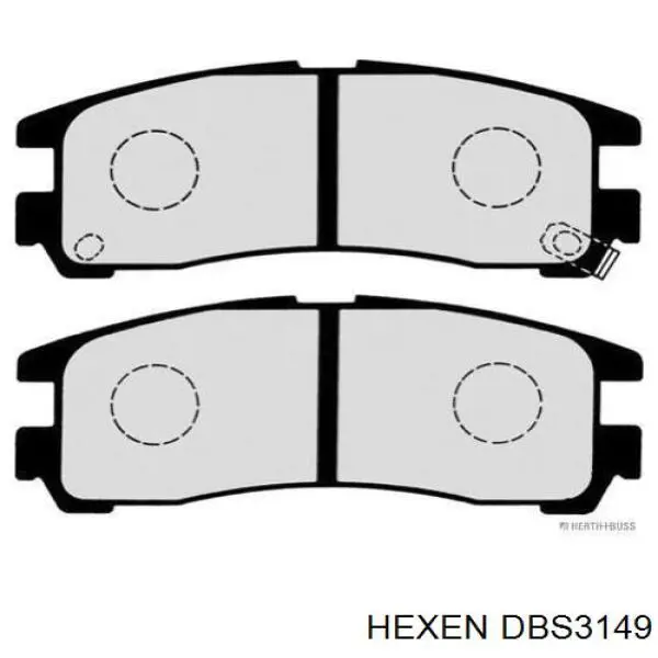 Купить DBS3149 Hexen Колодки тормозные задние, дисковые
