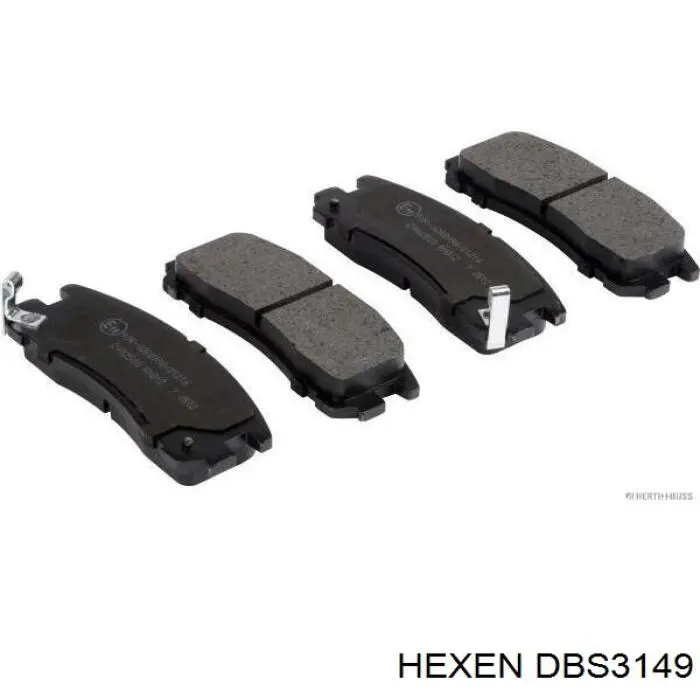 DBS3149 Hexen Колодки тормозные дисковые комплект