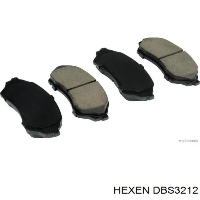 Колодки тормозные передние дисковые HEXEN DBS3212