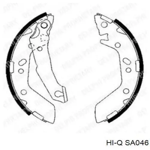 SA046 Hi-q Барабанные тормозные колодки