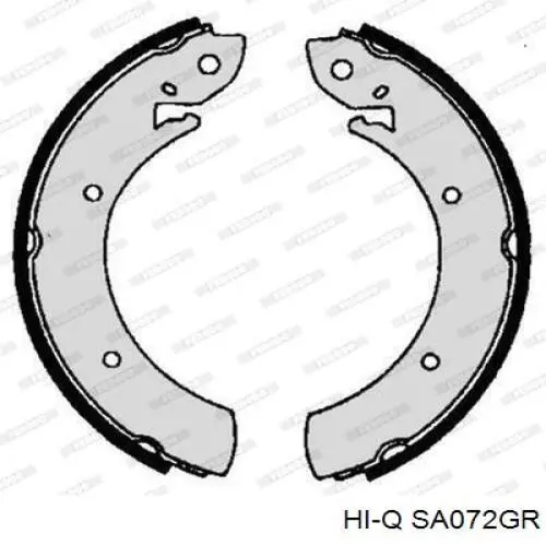 Задние барабанные колодки SA072GR Hi-q
