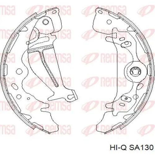 Задние барабанные колодки LS2138 Delphi