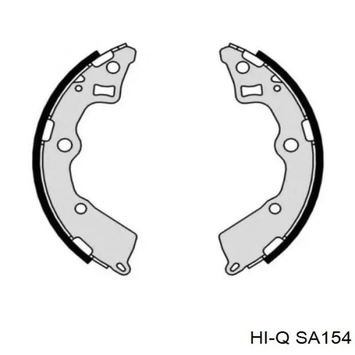 Купить SA154 Hi-q Задние барабанные тормозные колодки