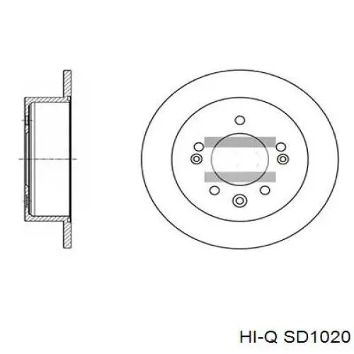 Тормозные диски SD1020 Hi-q