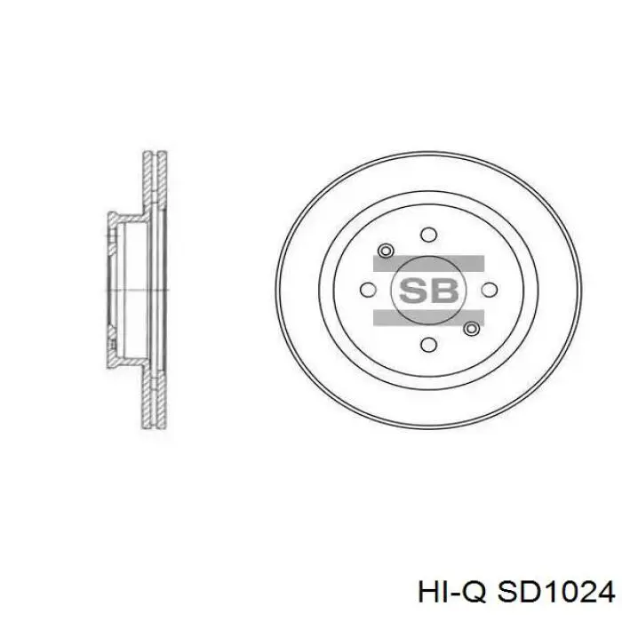 Тормозные диски SD1024 Hi-q