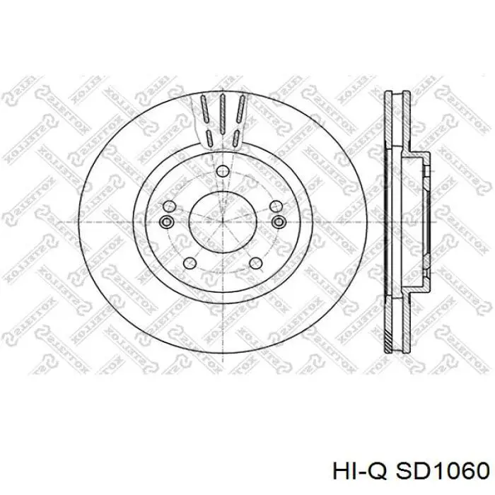 Тормоз дисковый передний Hi-q SD1060 цена, от 33.13 USD
