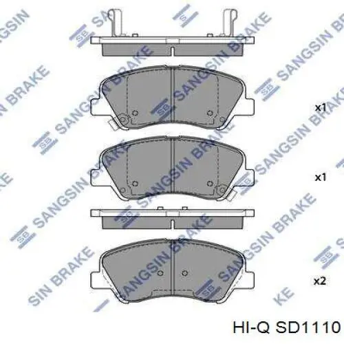 Тормоз дисковый передний Hi-q SD1110 цена, от 24.30 USD