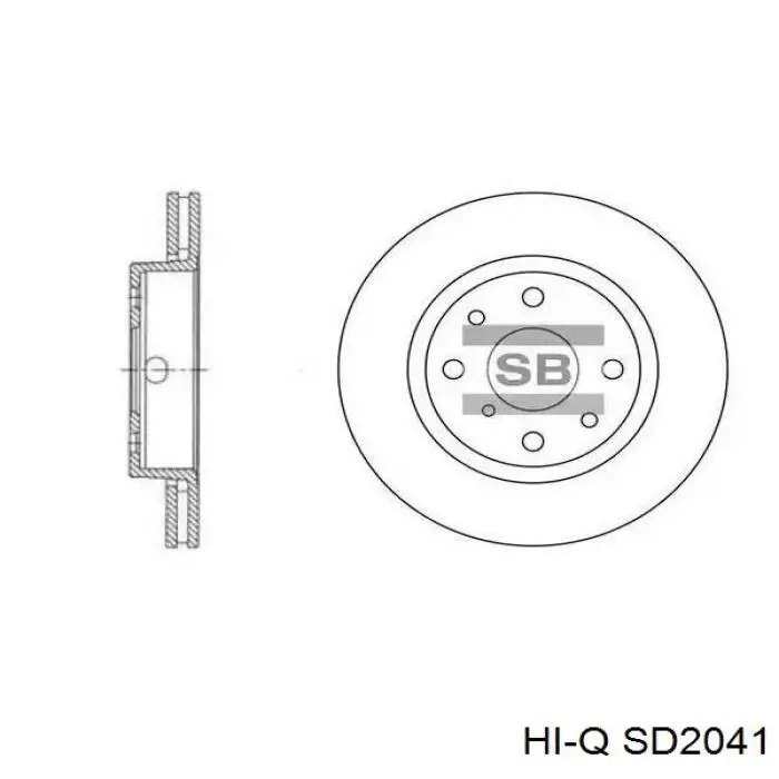 Тормозные диски SD2041 Hi-q