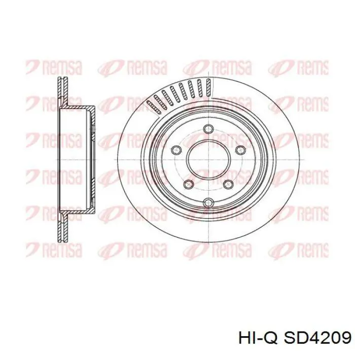 Тормозные диски SD4209 Hi-q