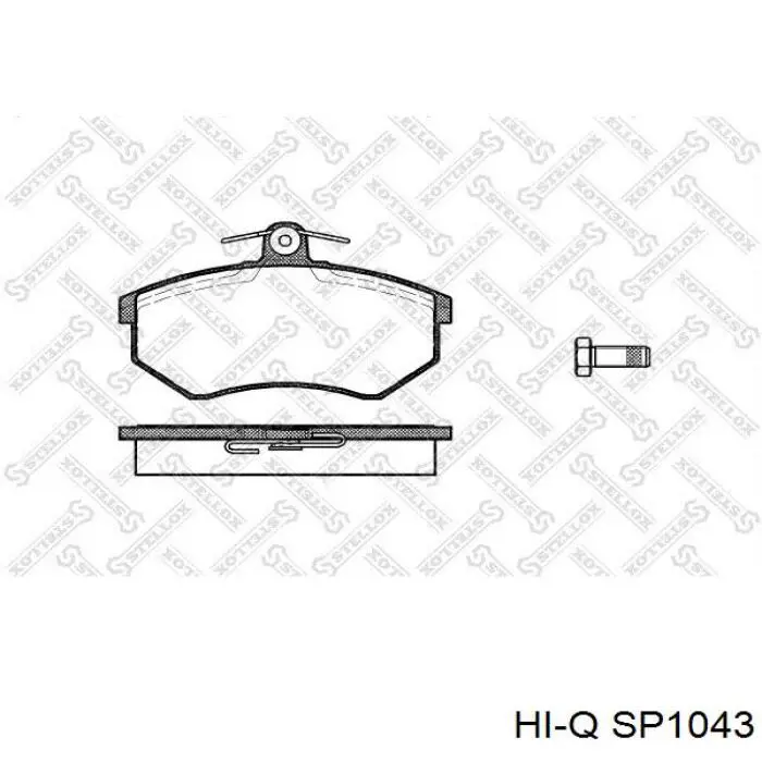 Передние тормозные колодки SP1043 Hi-q