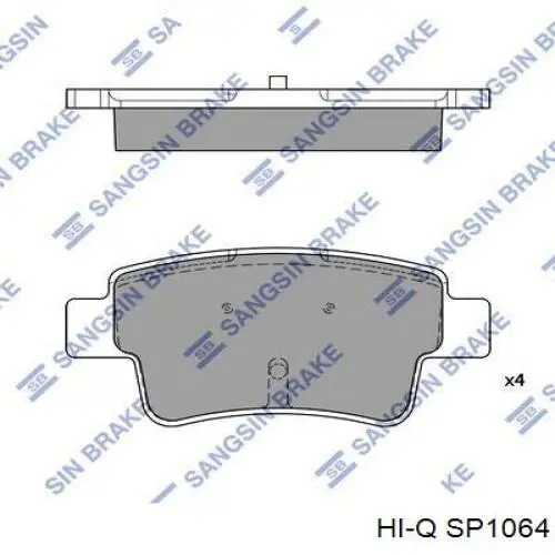 Задние тормозные колодки SP1064 Hi-q