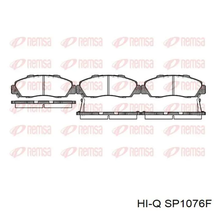Купить SP1076F Hi-q Колодки тормозные
