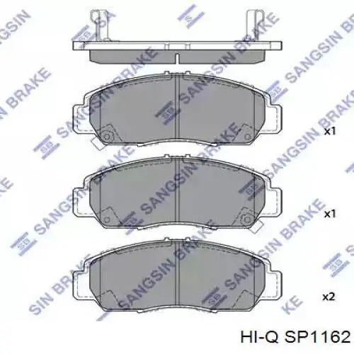 Передние тормозные колодки SP1162 Hi-q