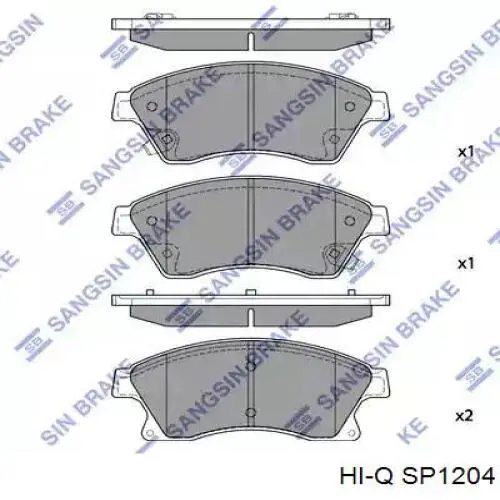 Передние тормозные колодки SP1204 Hi-q