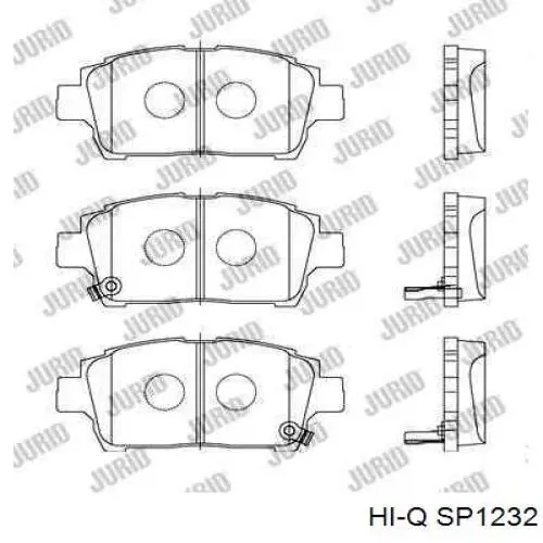 Передние тормозные колодки SP1232 Hi-q