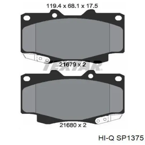 Купить 116287 Febi Колодки тормозные