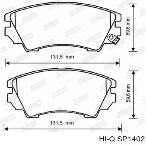 Колодки Hi-q SP1402 цена, от 24.06 USD