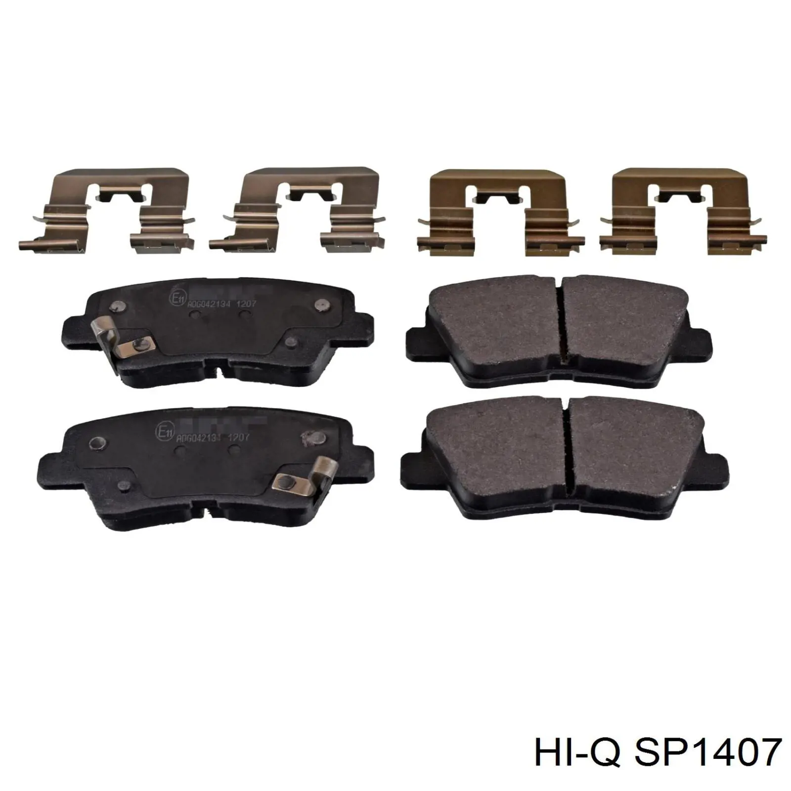 Купить SP1407 Hi-q Колодки тормозные задние, дисковые