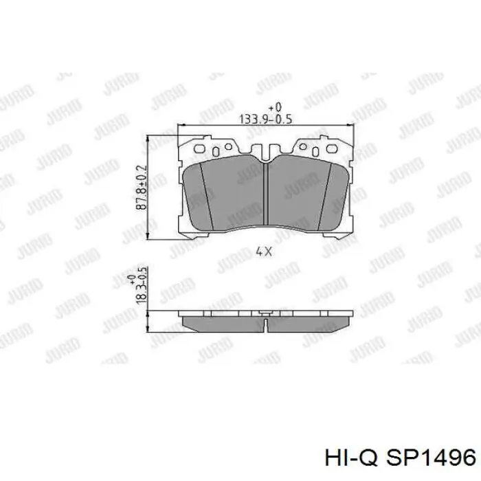Передние тормозные колодки QF00124E Q-top